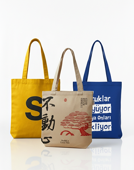 Gabardin Baskılı Çantalar